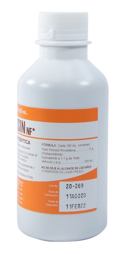 Desinfectante Solución Antiséptica Povidona Germisin 120 Ml
