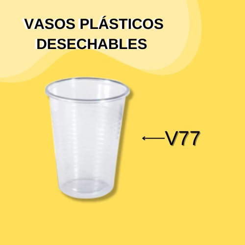 Vasos Plasticos V77 Caja De 25 Paqx100 Unidades
