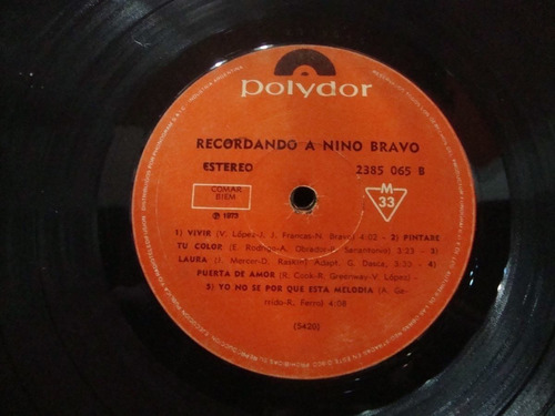 Sin Tapa Disco Recordando A Nino Bravo M0