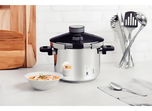 Olla A Presión Tramontina Presto Con Triple Fondo, 6 L Inox