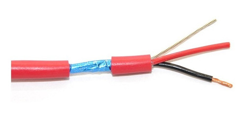 Imagem 1 de 1 de Cabo Pp Alarme Vermelho 2x1,50 Mm Bobina 500 Metros