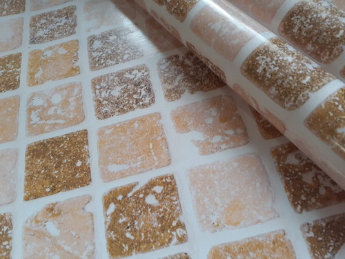 Papel De Parede Adesivo Lavável P/ Cozinha E Banheiro Past37