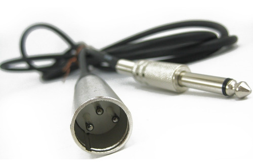 Cable Canon Macho A Plug 6.5mm Mono Microfono  2 Metros