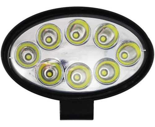 Farol Led Oval 14 Cm X 8,5 Cm 24 Watts 2400 Lúmens Ip67