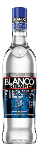 Aguardiente Blanco Del Valle Fiesta 750 Ml