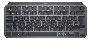 Teclado bluetooth Logitech Master Series MX Keys Mini QWERTY español color grafito con luz blanca