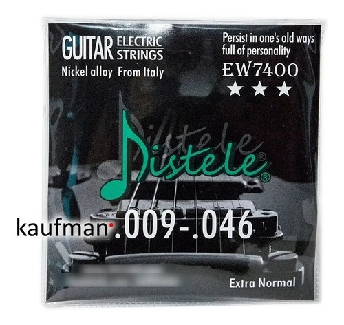 Imagen 1 de 3 de Juego De Cuerdas Nickel Para Guitarra Electrica Calibre 9
