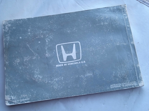 Manual De Honda Accord Original 