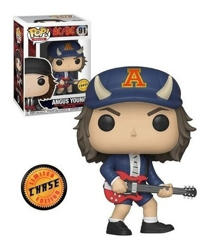 Funko Pop Nuevo Vinilo 10cm Ac Dc- Angus Young Chase