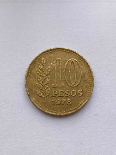 Moneda De 10 Pesos De Argentina Del Año 1978