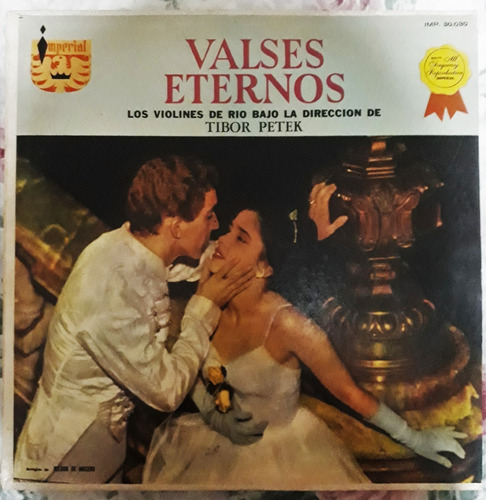 Vinilo Los Violines De Río Tibor Petek Valses Eternos 1979