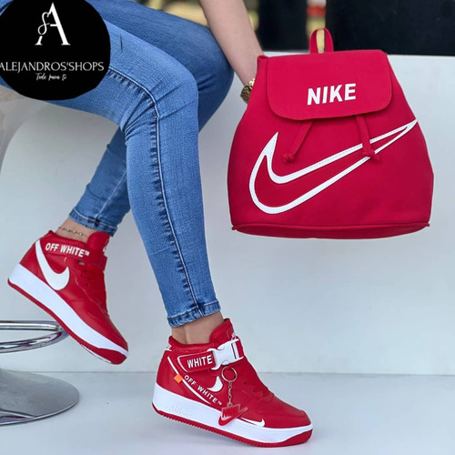 Combo Bota Deportiva + Bolso Off Withe Dama