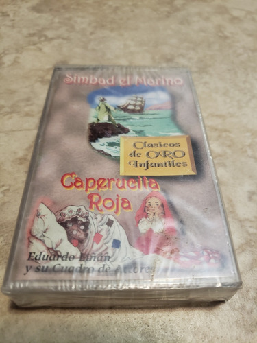 Casete Cuentos Clásicos De Oro Infantiles Simbad Y Caperuci 