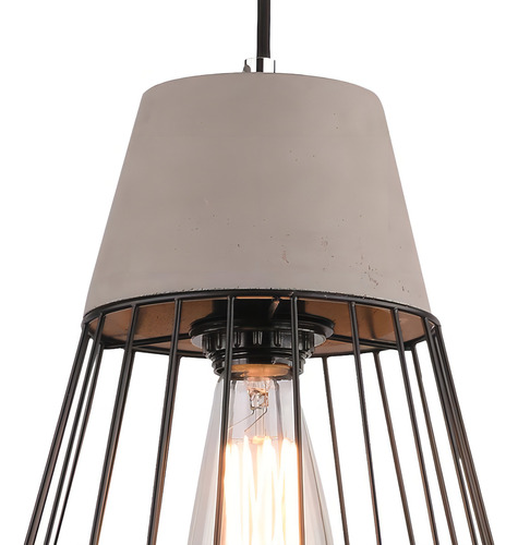 Lustre Pendente Quality Lockup 707 Preto E27 127/220V