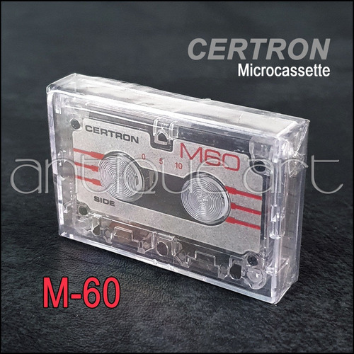 Imagen 2 de 3 de A64 Microcassette Cinta Audio Certron M60 Minutos Sellado