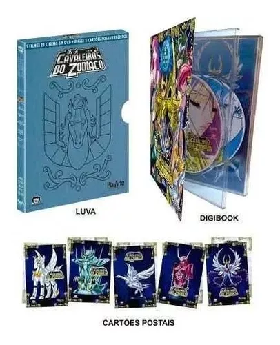 Dvd Cavaleiros Do Zodiaco - Completo Dublado + 5 Filmes