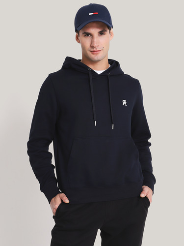 Polerón Hoodie Logo Monogram Azul Tommy Hilfiger