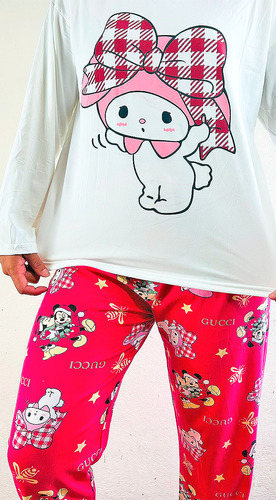 Pijama Cute Dama Disney Moda Pantalón, Playera Y Calcetas