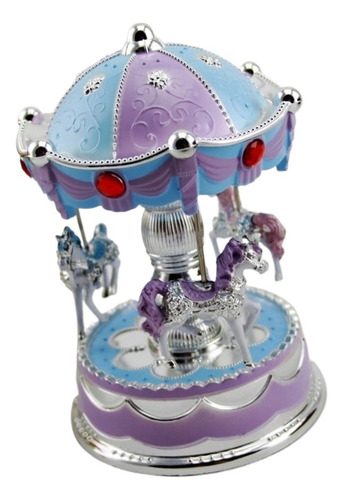 Carrusel De Música Merry Go Round Led De Caja Musical Noveda