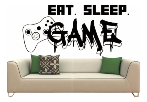 Vinilo Decorativo Gamer Xbox Eat / Sleep / Game