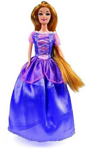 Imagen 3 de 8 de Muñeca Princesa Rapunzel Articulada Original 2902 Bigshop