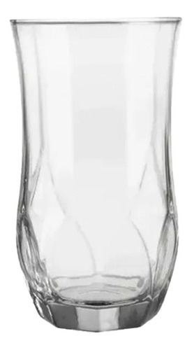 Vaso X12 Opera Nadir 360ml Trago Largo Alto Facetado Calidad