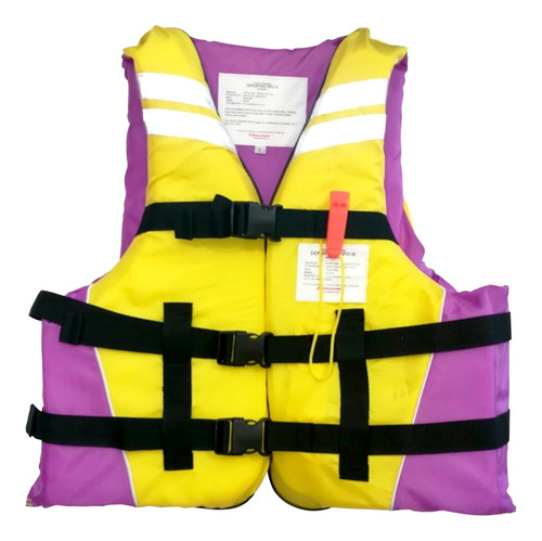 Chaleco Salvavidas Tipo Iii Sport Amarillo-morado Xl