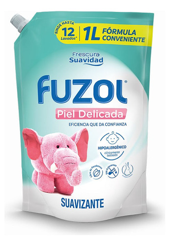 Suavizante De Ropa Fuzol Piel Sensible 1 L.