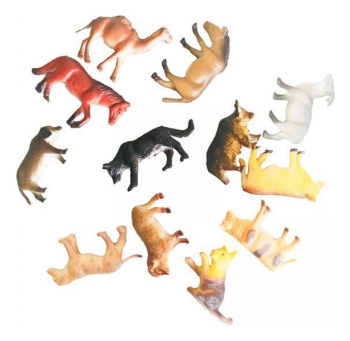 2 Paquete De 2-6 Figuras De Animales De Granja De 5cm-7cm