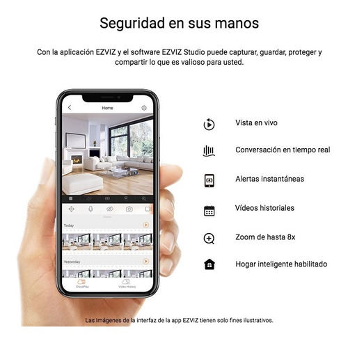 Imagen 10 de 10 de Camara Seguridad Ip Wifi Ezviz Full Hd Ext Bateria Incluida