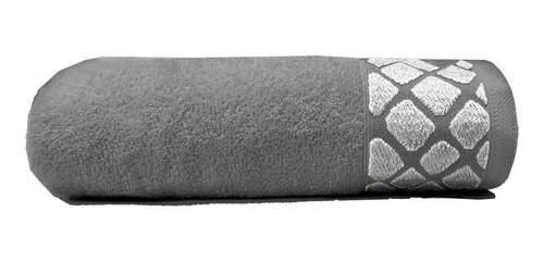 Toalla Medio Baño 100% Algodón Lisboa Elegante Alexa Gris