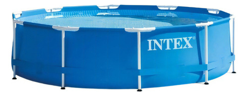 Piscina estructural redondo Intex 28200 con capacidad de 4485 litros de 305cm de largo x 305cm de ancho de 305cm de diámetro  azul diseño mosaico