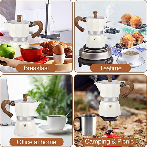 Cafetera Espresso Aluminio Para Moka Café, Cafetera Espresso
