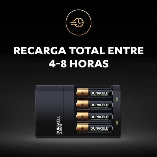 Imagem 9 de 9 de Carregador Bivolt + 4 Pilha Aa Recarregável 2500mah Duracell