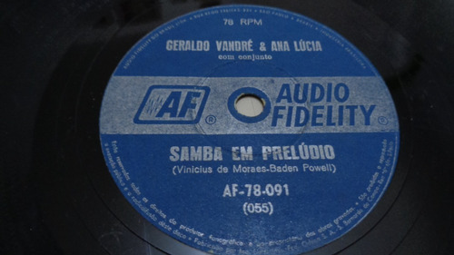 Disco 78 Rpm- Geraldo Vandré E Ana Lucia-audiofidelity 78091
