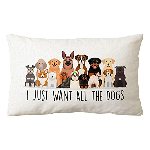 Funda De Almohada Temática De Perros De Granja Decorac...