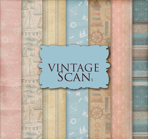 Kit De Papel Digital Shabby Chic Mar Nautico Sea Papers