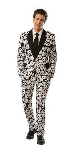 Disfraz Traje Skull Tuxedo Adulto 