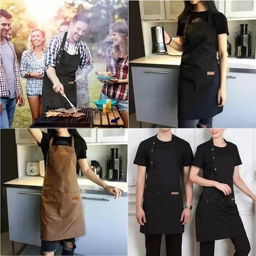 . Delantal De Chef Ajustable Multiusos, 1 Pieza, Delantal