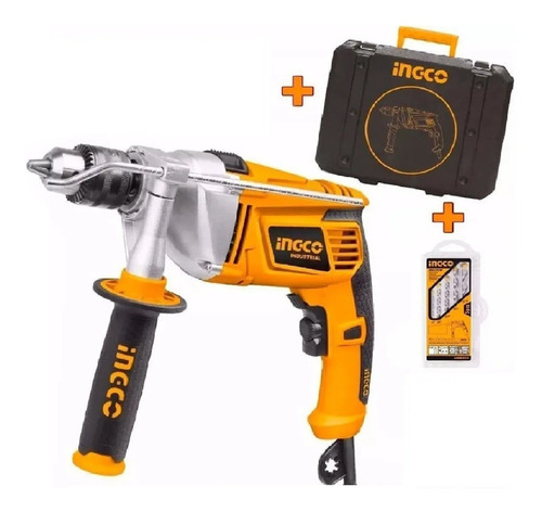 Taladro Percutor 13mm Ingco 1100w Indust Valija Id11008-1