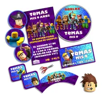 Comprar Kit Imprimible Roblox Personalizado Cumpleaños Candybar