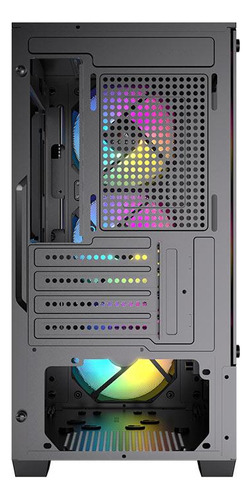 Gabinete Gamer Acegeek Stratus Mesh Rainbow Midtower Com 3 F