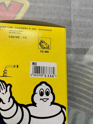 Câmara De Ar Aro 15 Michelin 130/90-15 Custom