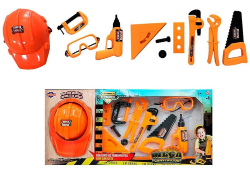 Kit Completo De Ferramentas Infantil Mega Construção Toyng