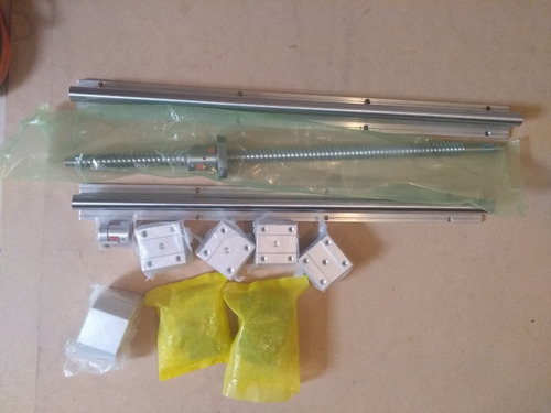 Kit 2 Guas 16mm L300 Tornillo De Bola Sfu1610-l300mm