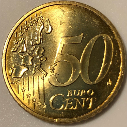 Fra238 Moneda Francia 50 Euro Cent 2000 Unc-bu Ayff (Usado)