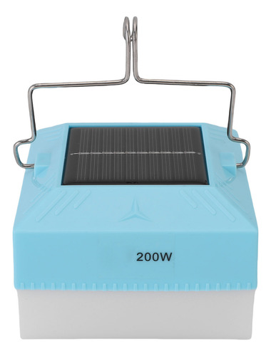 Panel Solar Recargable Con Linterna De Camping Led