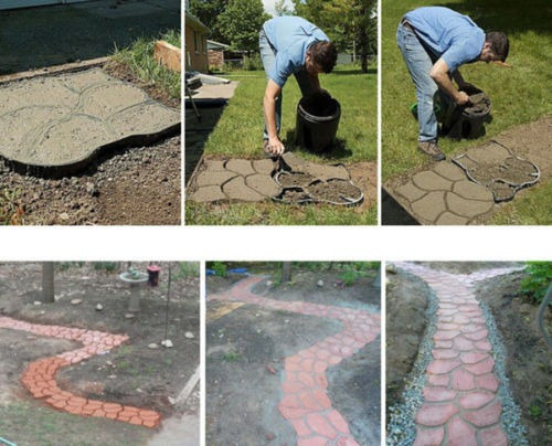 Molde De Piedra Pathmate Calzada Pavimento Paso A Paso Molde