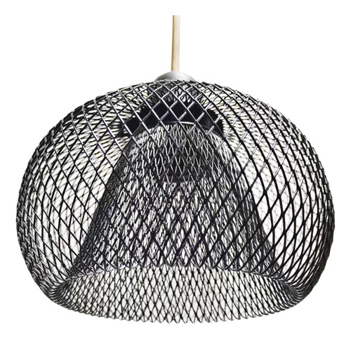 Lámpara Colgante De Metal Moderna Compatible Con Isla Negro