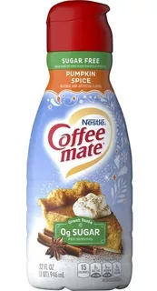 Pumpkin Spice Sugar Free Coffee Mate Creamer Crema Para Café